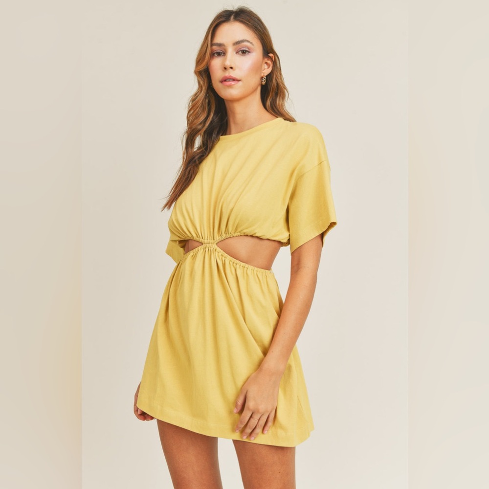 MABLE KAMARI CUT OUT MINI DRESS Small
